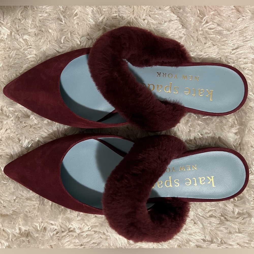 Kate spade suede mules